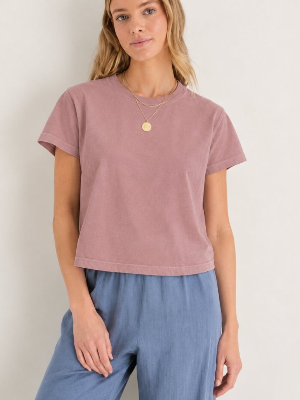 Pomander Place boxy tee in rose pink